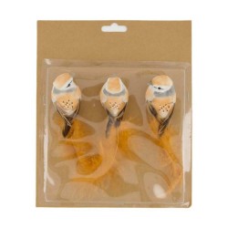 SET X 3 PÁJAROS NARANJAS
