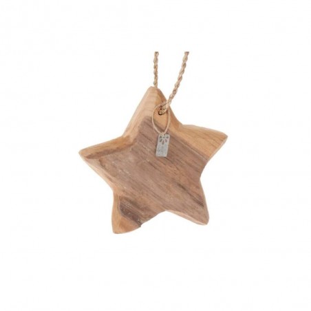 ESTRELLA MADERA 20X20X4CM