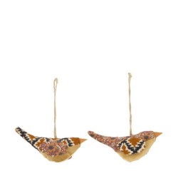 PÁJARO COLGANTE TELA 15CM