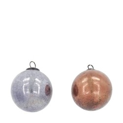 BOLA METÁLICA BRONCE Y PLATA