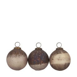 BOLA ENVEJECIDA CHOCOLATE D10CM