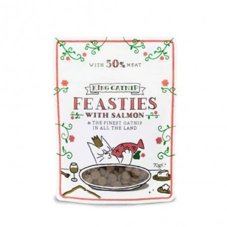KING CAT NIP FEASTIES CON SALMON 70GR