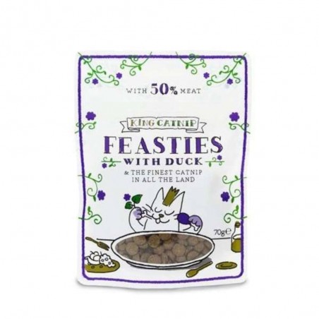 KING CAT NIP FEASTIES CON PATO 70GR