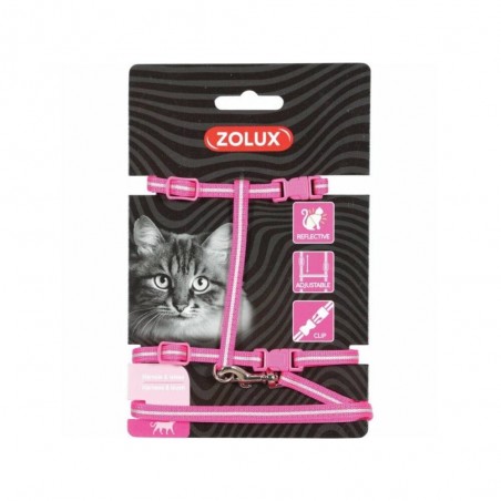 CONJUNTO ARNES Y CORREA  REFLECTANTE  VERDE GATO