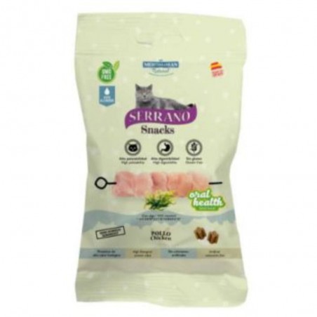 SERRANO SNACKS GATO SALUD BUCAL POLLO 50 GR