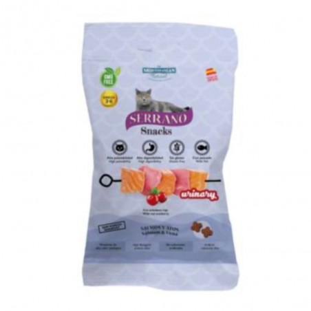 SERRANO SNACKS GATO URINARY SALMON Y ATUN 50 GR