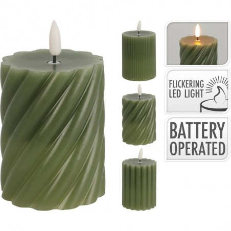 VELA LED SURTIDO VERDE