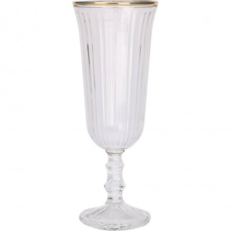 COPA CHAMPÁN BORDE DORADO 120 ML