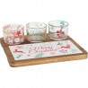 SET APERITIVO TABLA CORTE ACACIA 4 PIEZAS