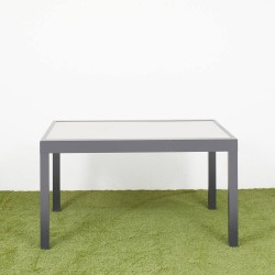 MESA EXTENSIBLE THAIS ALUMINIO GRAFITO