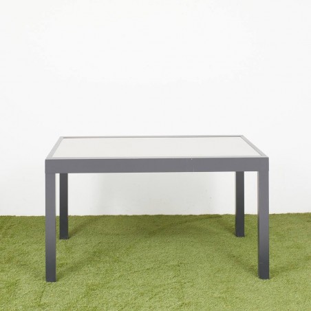 MESA EXTENSIBLE THAIS ALUMINIO GRAFITO