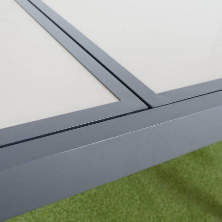 MESA EXTENSIBLE THAIS ALUMINIO GRAFITO