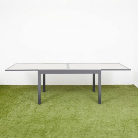 MESA EXTENSIBLE THAIS ALUMINIO GRAFITO