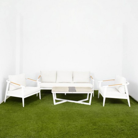 CONJUNTO KENIA BLANCO 4 PIEZAS