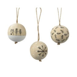 BOLAS MADERA CON DIBUJO D6CM