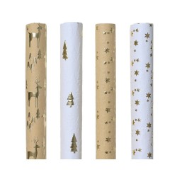 PAPEL REGALO RENO-ABETO ORO 2MX70CM