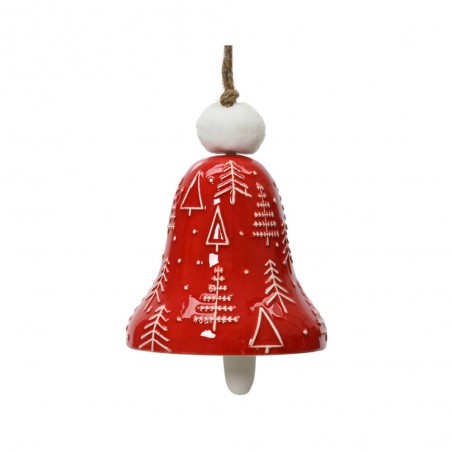 CAMPANA PORCELANA ABETOS BLANCOS