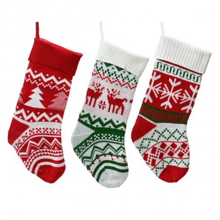 BOTA NAVIDAD TEJIDA 53CM