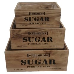 CAJA MADERA RECTANGULAR SUGAR CON LETRAS