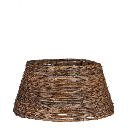 CUBREPIÉ ÁRBOL MIMBRE MARRÓN