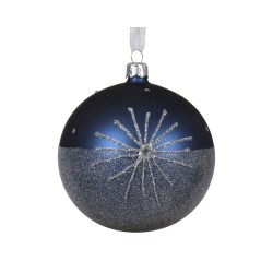 BOLA CRISTAL AZUL 10CM