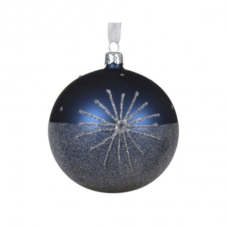 BOLA CRISTAL AZUL 10CM