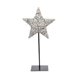 ESTRELLA DE MESA COLOR PLATA