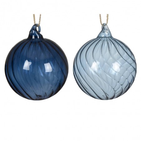 BOLA CRISTAL AZUL 10CM