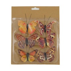 SET X 6 MARIPOSAS CLIP