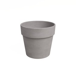 MACETA ANCHA BARRO ANTRACITA