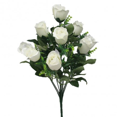 RAMO ARTIFICIAL 10 ROSAS BLANCAS