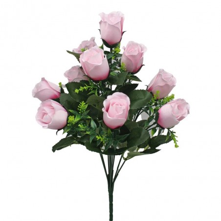 RAMO ARTIFICIAL 10 ROSAS ROSA SUAVE