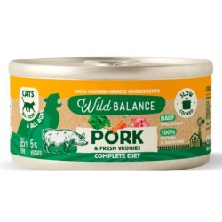 LATA CERDO PARA GATO 120GR WILDBALANCE