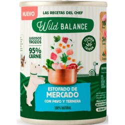 LATA DE PAVO Y TERNERA PARA PERRO 400G WILD BALANCE