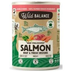LATA DE SALMÓN PARA PERRO 400G WILD BALANCE