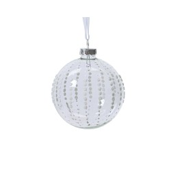 BOLA CRISTAL PUNTOS BLANCOS
