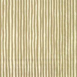 SERVILLETAS RAYAS DORADAS