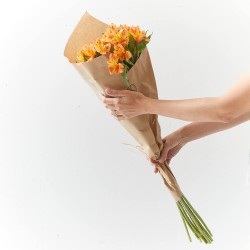 RAMO ALSTROEMERIAS NARANJA