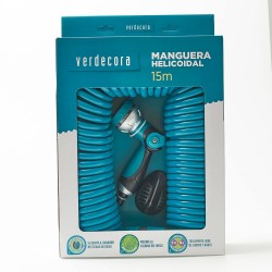 MANGUERA HELICOIDAL 15M CON PISTOLA VERDECORA