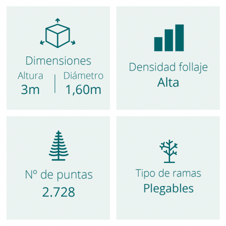 ABETO OTTOWA SOLAR LED 3M 850LUCES