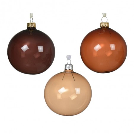 BOLA TRANSPARENTE OCRES D8CM