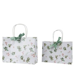 BOLSA REGALO HOLY BERRY 30X22CM