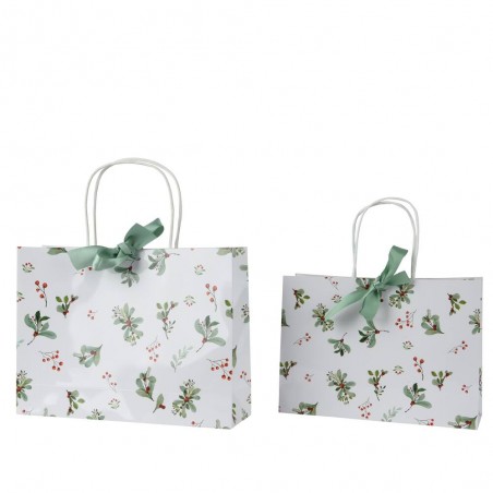 BOLSA REGALO HOLY BERRY 30X22CM