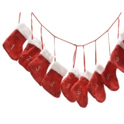CALENDARIO DE ADVIENTO COLGANTE BOTAS