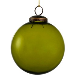 BOLA VERDE 10CM CRISTAL TRANSLÚCIDO