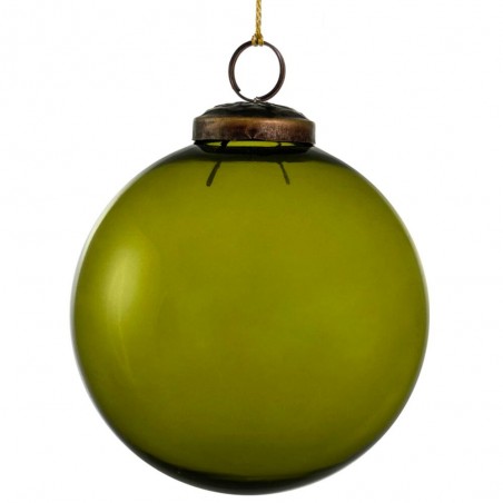 BOLA VERDE 10CM CRISTAL TRANSLÚCIDO