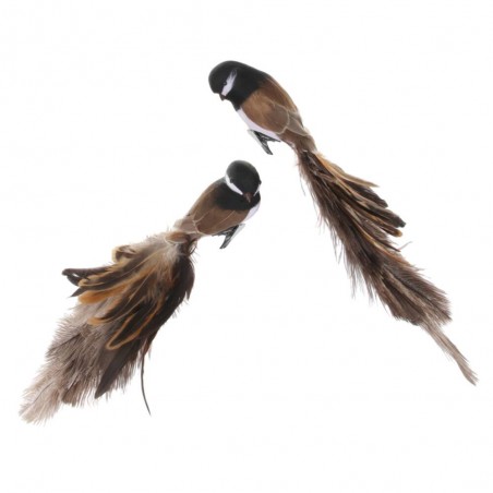 PÁJARO MARRON COLA AVEZTRUZ 40CM