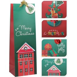 BOLSA REGALO BOTELLA NAVIDAD