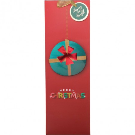 BOLSA REGALO BOTELLA NAVIDAD