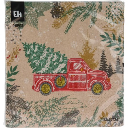 SERVILLETA XMAS 33X33CM